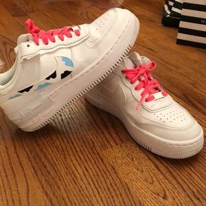 Custom painted Nike Air Force 1’s